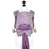 Baby Size: Fidella Fly Tai - Mei Tai Babytrage - Amors Love Arrows - grape