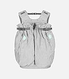 Weego Babytragesack Modell #323 "TWIN Grey & White Seersucker", speziell für Zwillinge ab einem Gewicht von 1800g