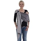 HOPPEDIZ Jacquard Ring-Sling Los Angeles grau