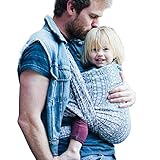 Didymos 211007 Babytragetuch, Modell Indio tiefblau/weiss, Größe 7