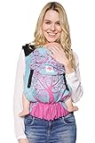 Babytrage: KOKADI® Flip Erna im Wunderland (Toddler) ✓ Kleinkinder ✓ Ergonomisch ✓ Steg verstellbar ✓ Bio-Baumwolle ✓ 7-20kg ✓ GRATIS Beutel
