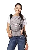 Babytrage: KOKADI® Flip - Just Stone ✓ Neugeborene & Kleinkinder ✓ Ergonomisch ✓ Steg verstellbar ✓ Bio-Baumwolle ✓ ab Geburt ✓ GRATIS Beutel … (Todder | 7-20kg)
