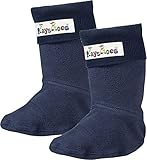 Playshoes Mädchen Stulpen 189988  Fleece Stiefelsocken, Stulpen, Einziehsocken für Gummistiefel und Stiefel, Gr. 26/27, Blau (marine)