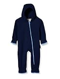 Playshoes Unisex Baby Schneeanzug Fleeceoverall, Fleeceanzug, Oeko Tex Standard 100, Gr. 80, Blau (marine 11)