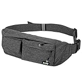 EOTW Gürteltasche für Geld, Reisepass, Flugtickets, Schlüssel und Handys bis 16,51 cm (6,5 Zoll), Praktische Bauchtasche für Reisen, Shoppen, Angeln, Joggen (Grau)