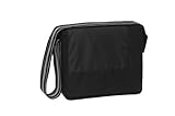 Lassig Casual Messenger Diaper Bag includes matching Bottle Holder, Changing Mat and Stroller Hooks, Patchwork Black by Lassig